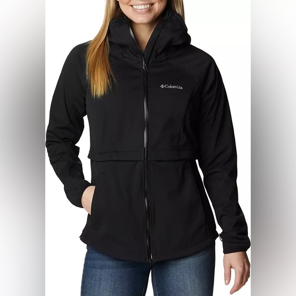 NWT Columbia Women's Canyon Meadow Softshell Jacket Ladies Size Medium Black - Picture 1 of 6
